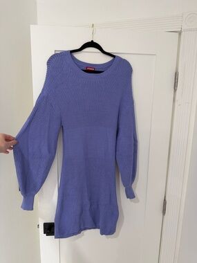 STAUD light purple Knit Sweater Dress - Long Sleeve
